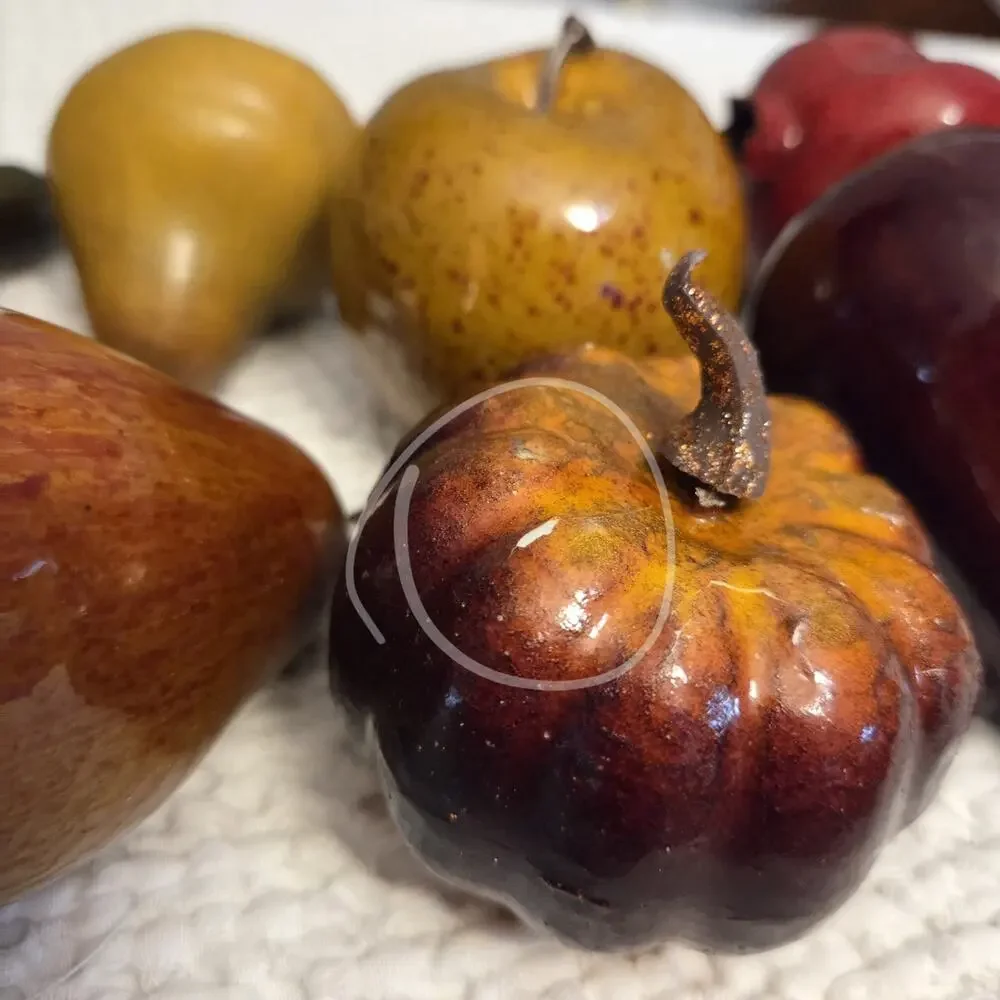 Ceramic Fall Leaf Serving Bowl Autumn Harvest Fruits Centerpiece Thanksgiving
